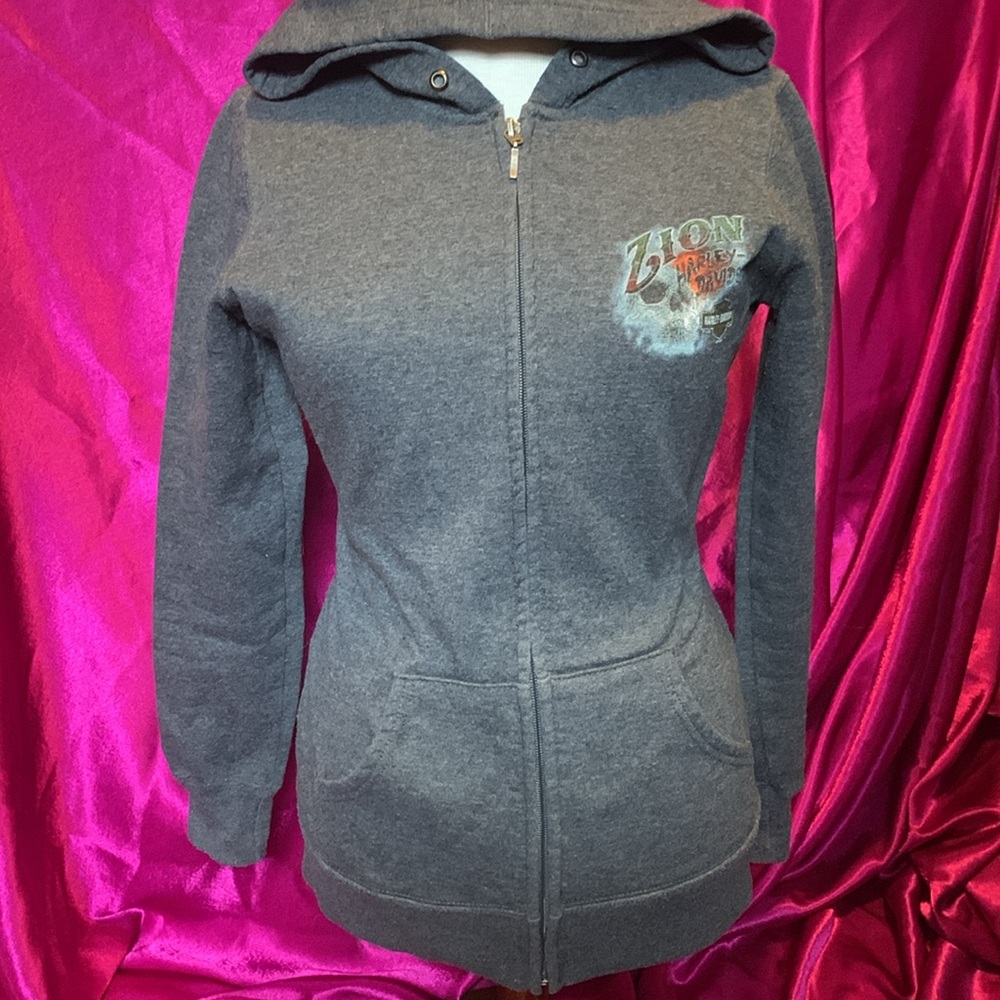 Harley Davidson zip up hoodie size extra small - Picture 6 of 6